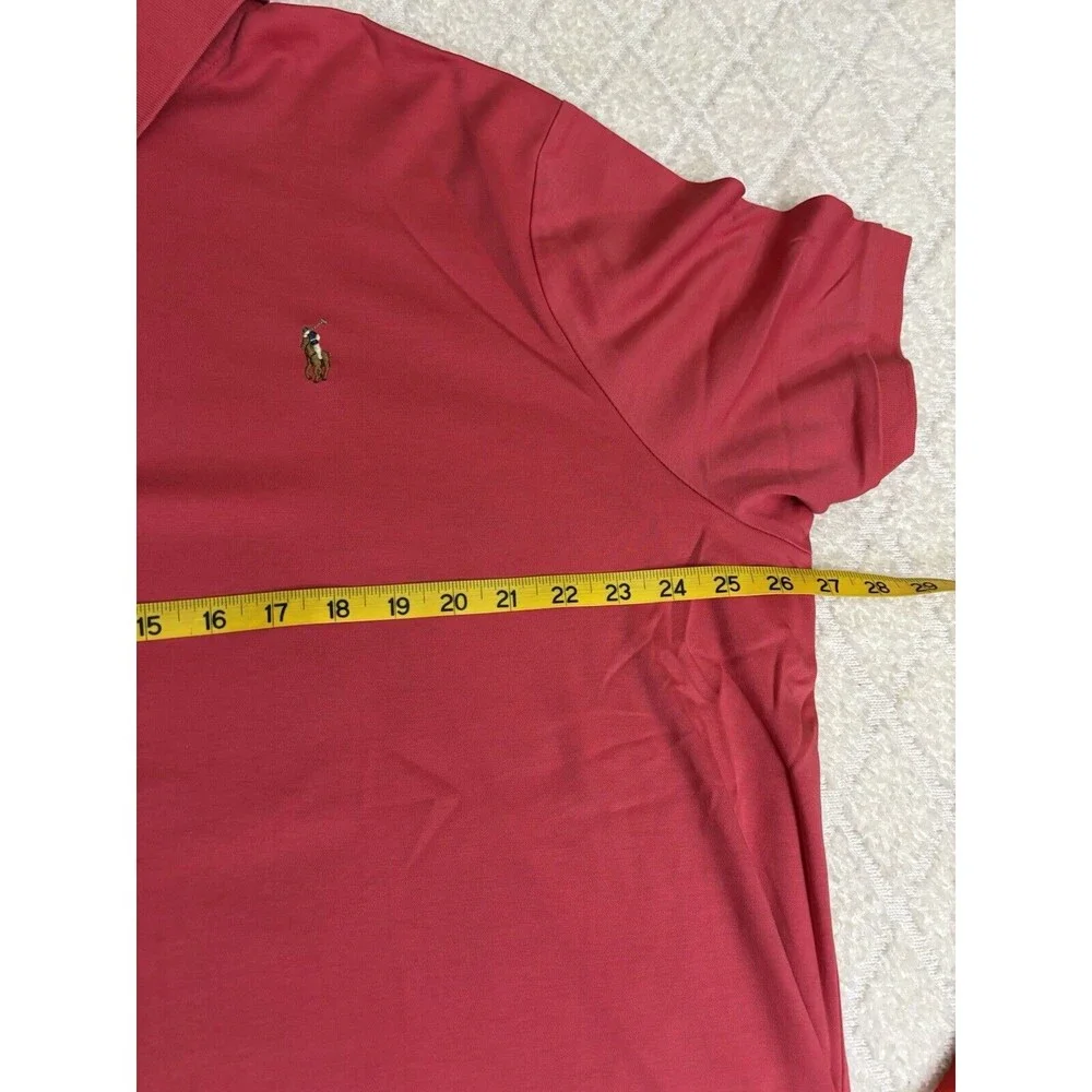 Ralph Lauren Polo Classic Fit Mens Collared Salmon Polo Size 2XL